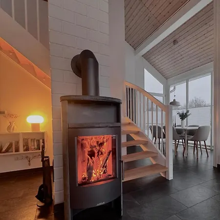 펜션 Waterkant Am Mit Sauna, Kamin & Garten 노드혼
